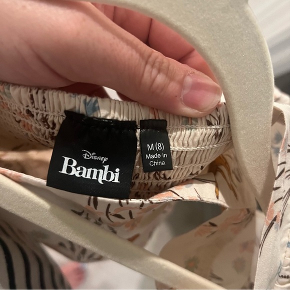 VGUC Girls Disney Bambi 100% Cotton Dress M (8) - Picture 4 of 4